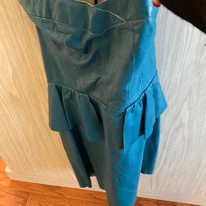 Rebecca Taylor soft leather in aqua blue